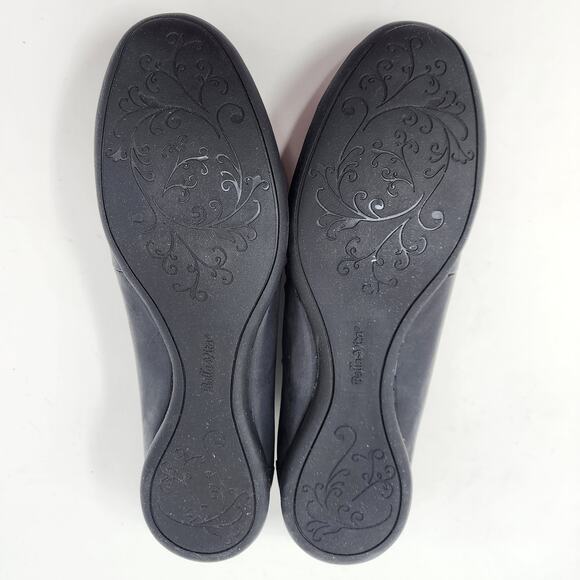 Bella Vita Woven Flat Shoes Women 7M Mila Navy Blue Leather Huarache Rubber Sole - Picture 10 of 10